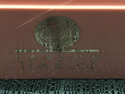 Lot Of Vintage Buttons In Vintage Tea Rose Perfume  Box. Sewing Notions