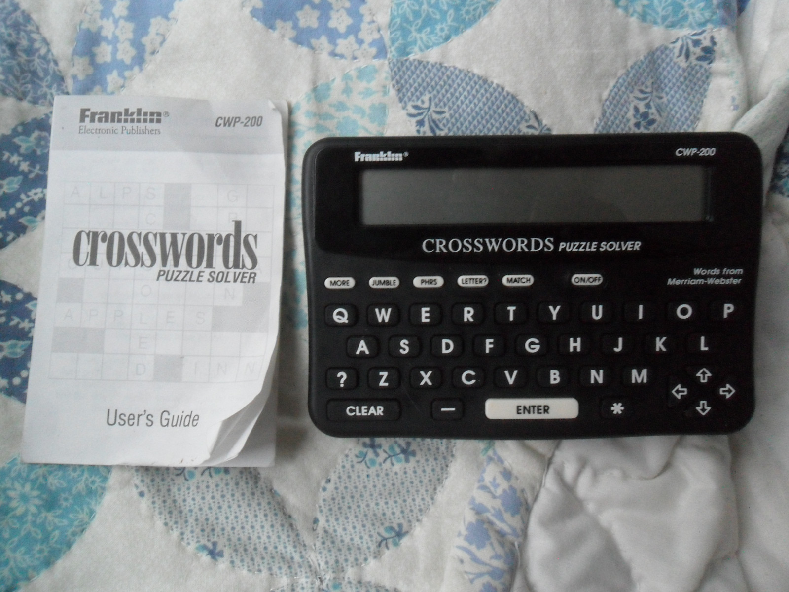 Franklin  CWP-200  Crosswords Puzzle Solver