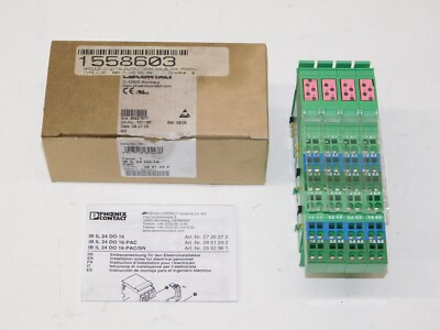 New Phoenix Contact 2861292 IB IL 24 DO 16-PAC Digital Output Module Unit in Box