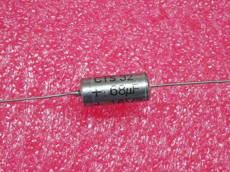 Lot X2 : Condensateur Tantale Axial Cts32 68ÂµF 68uf 68mf 16v Firca ~ 16.5x7mm