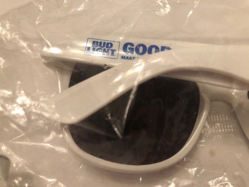 Carolina Panthers Football NFL Bud Light Beer Good Sport Sunglasses White NEW