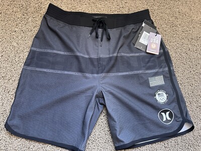 $115 BRAND NEW HURLEY PHANTOM MENS BOARD SHORTS HYPERWAEVE USA OLYMPIC 30 34 18