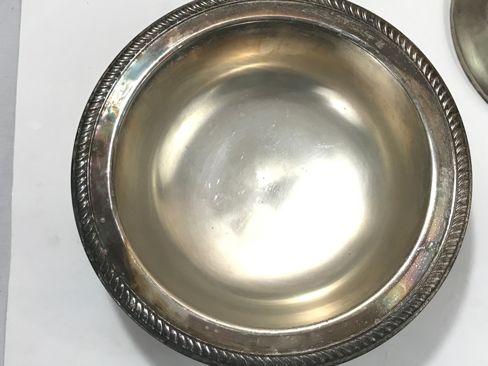 F B Rogers Silver Company Silverplated 1358 3 Footed Serving Bowl with Lid 13