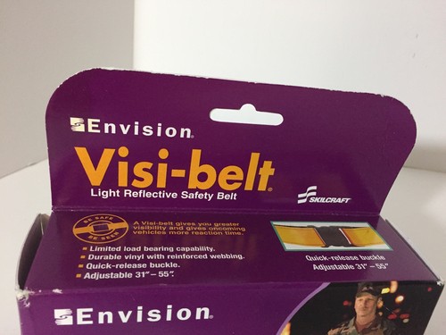 Envision Visi-belt Light Reflective Safety Belt Fluorescent Lime Yellow