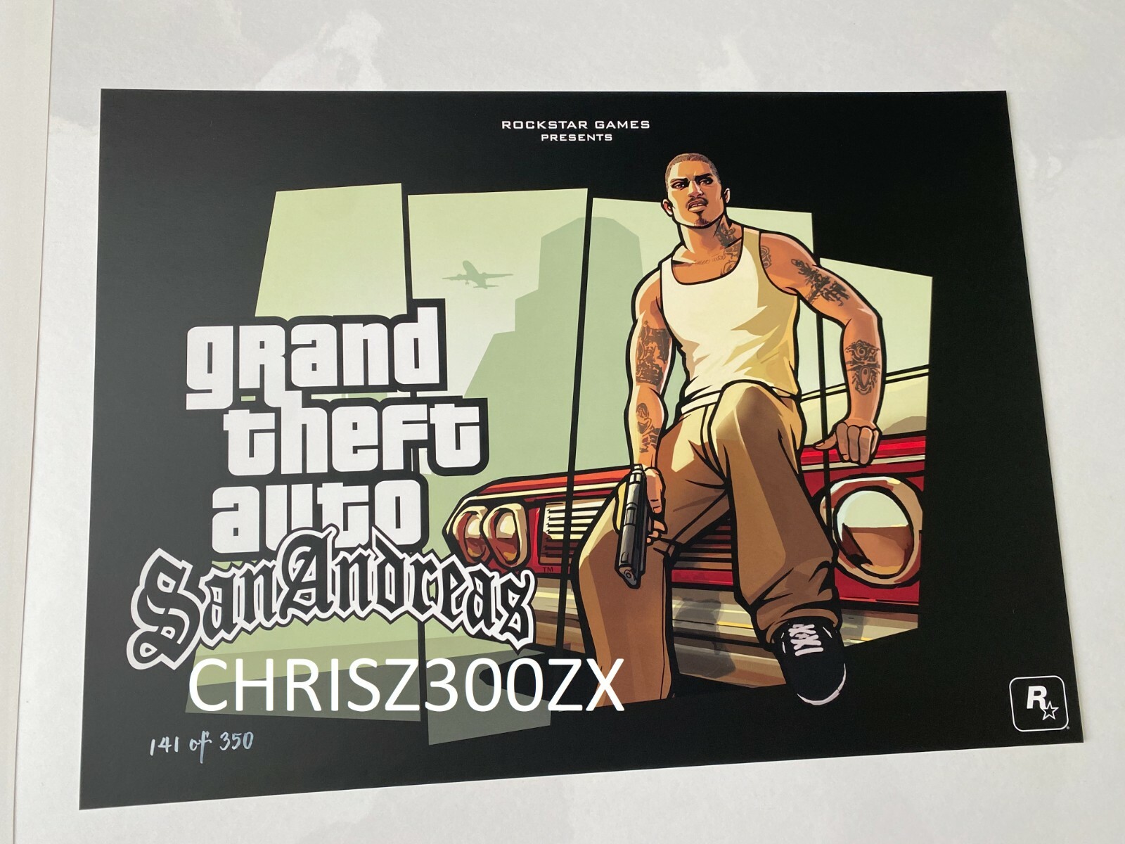 Grand Theft Auto San Andreas Cesar Lithograph Poster Print Grand Theft Auto San Andreas Cesar Lithograph Poster Print