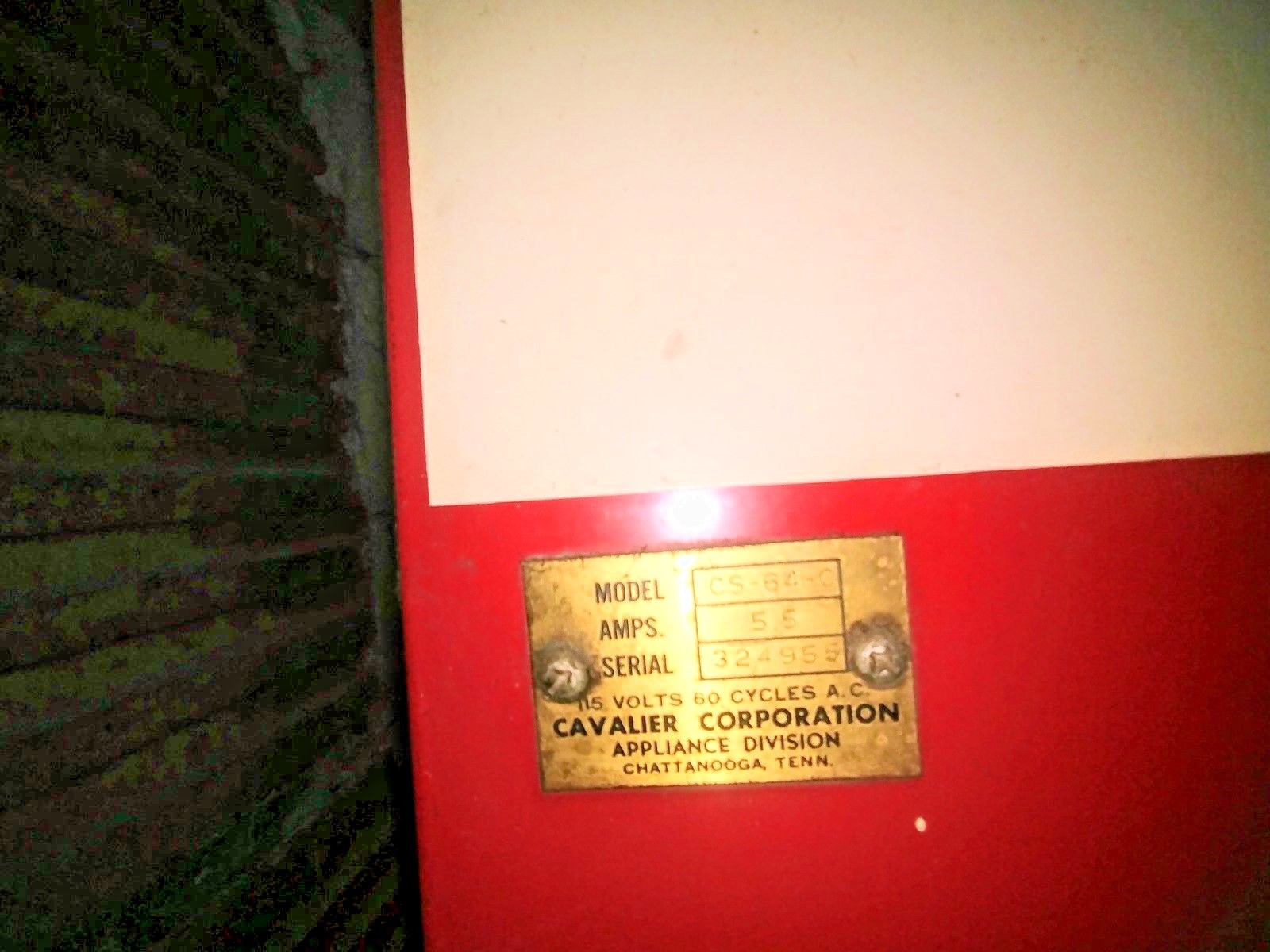 Original vintage Coca Cola bottled vending machine.