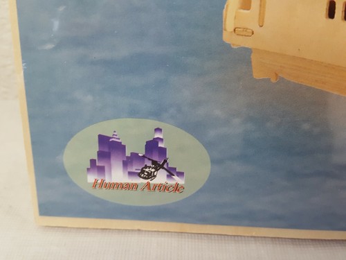 European Sailing Boat Woodcraft Construction Kit New Sealed