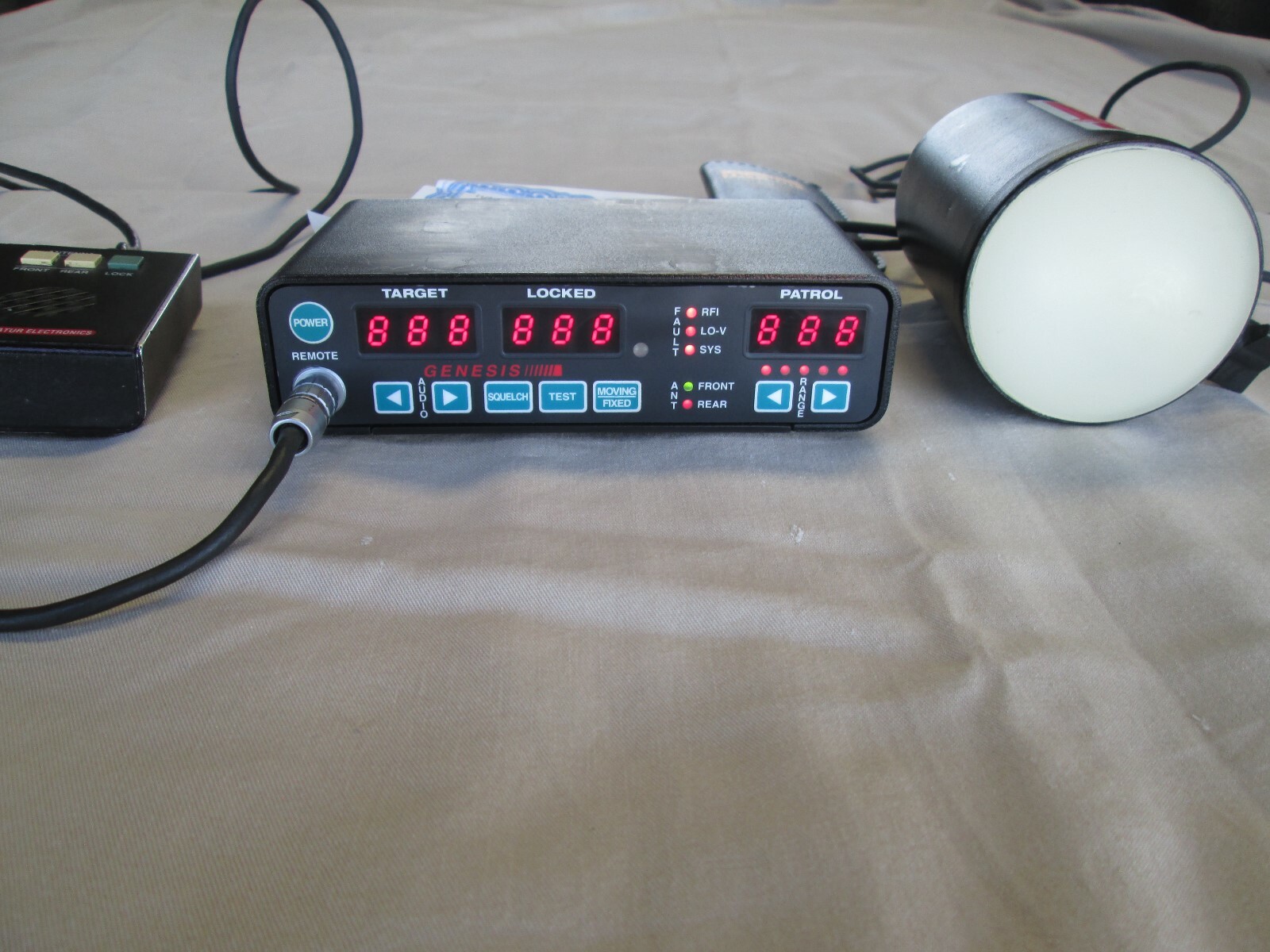 Decatur-Genesis I Police Radar-K Band-Remote, Ant, certified tuning fork-Nice!