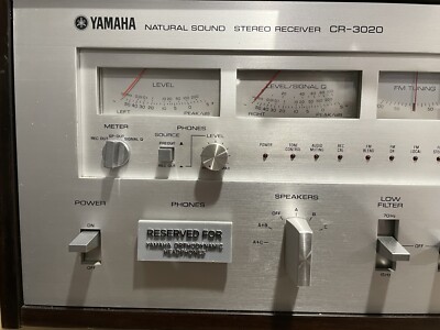 Dual Headphone Jack Plug/Cover For Vintage Yamaha CR-x20 Series Receivers - NEW!