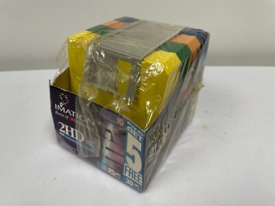 24 VTG Rainbow Color 3M HD 3.5''Diskettes DS 1.44mb Floppy IBM Format NEW X20