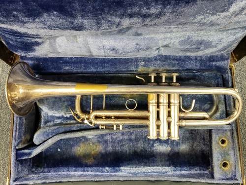 Bach Stradivarius Trumpet 72L-43 Silver Plated Early 1980s L Bore Serial# 246054