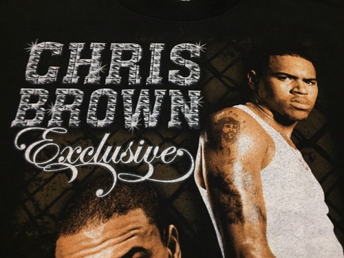 Vintage 2006 Chris Brown Exclusive Tour Size Small AAA Music Rap Hip Hop T Shirt