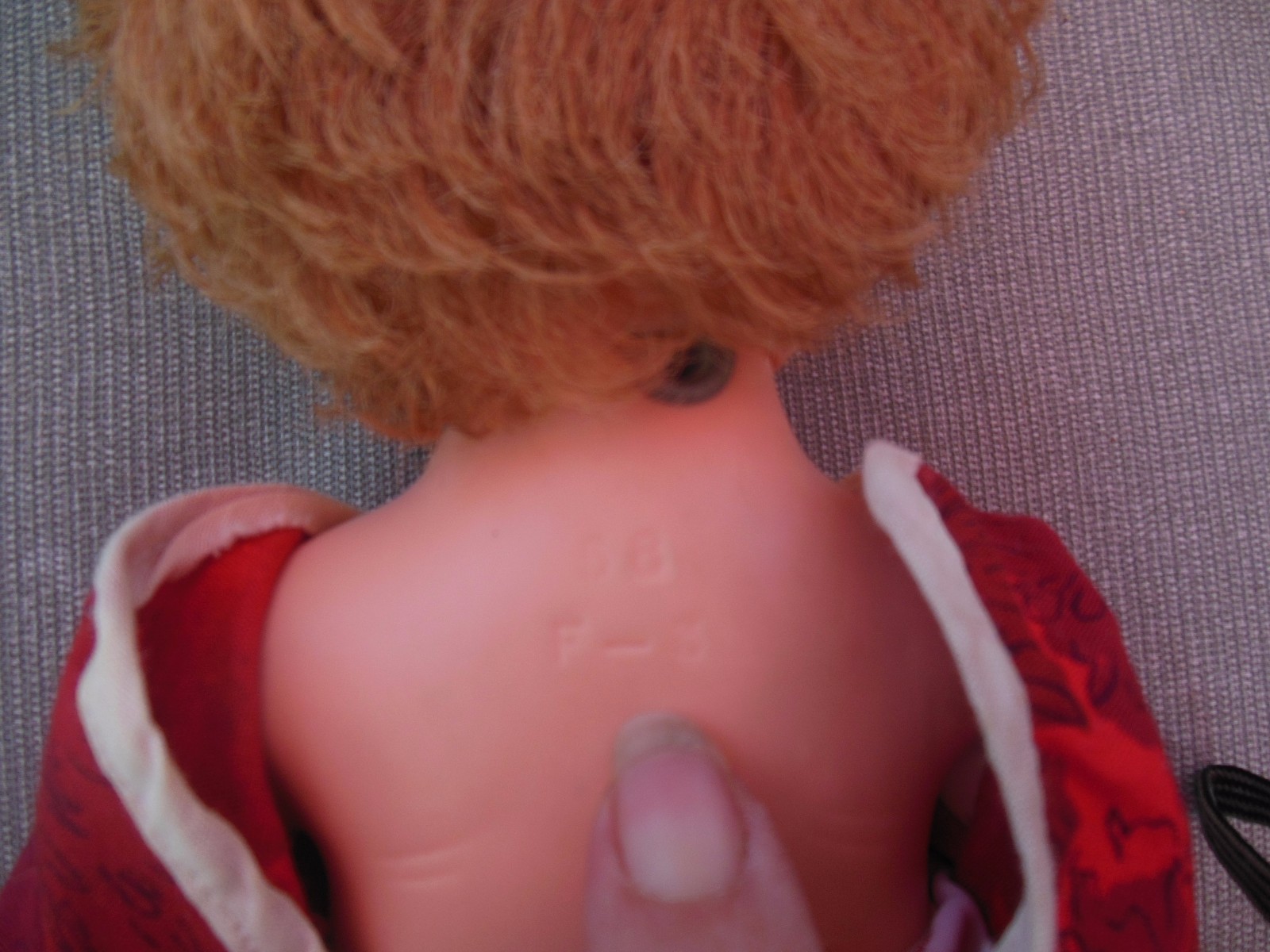 Vintage Eegee Rubber Girl Baby Doll 13 inches