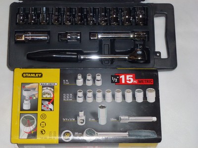Stanley  Steckschlüsselsatz  1/2"   15 tlg.  CR-V  MAXI-DRIVE    NEU   1-87-065