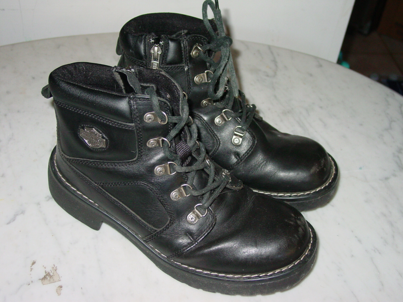 Womens Harley Davidson 84008 Express Lane Leather Ankle Side