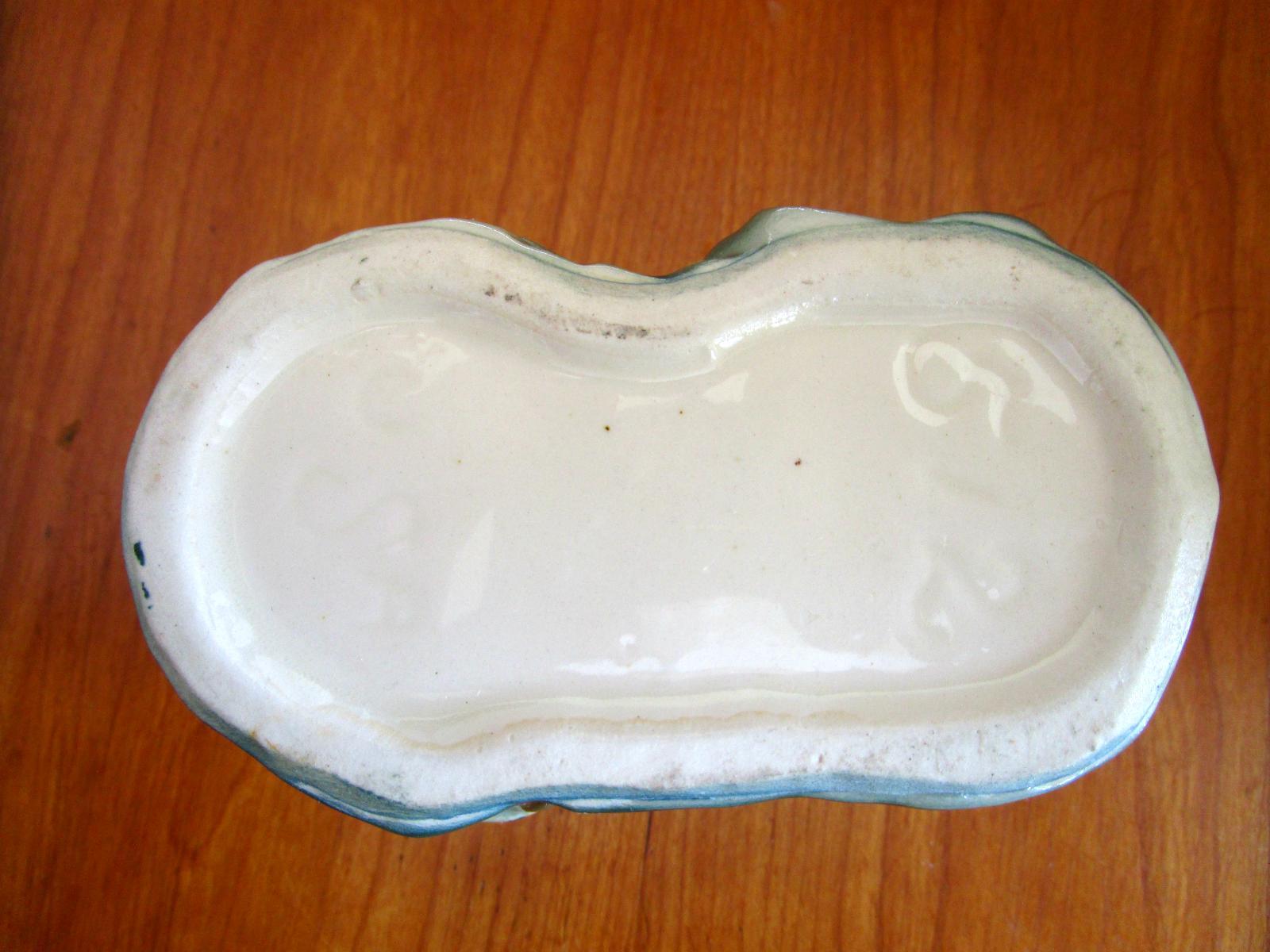 Vintage Porcelain Planter Frogs Playing Instruments USA 512 Old and Nice