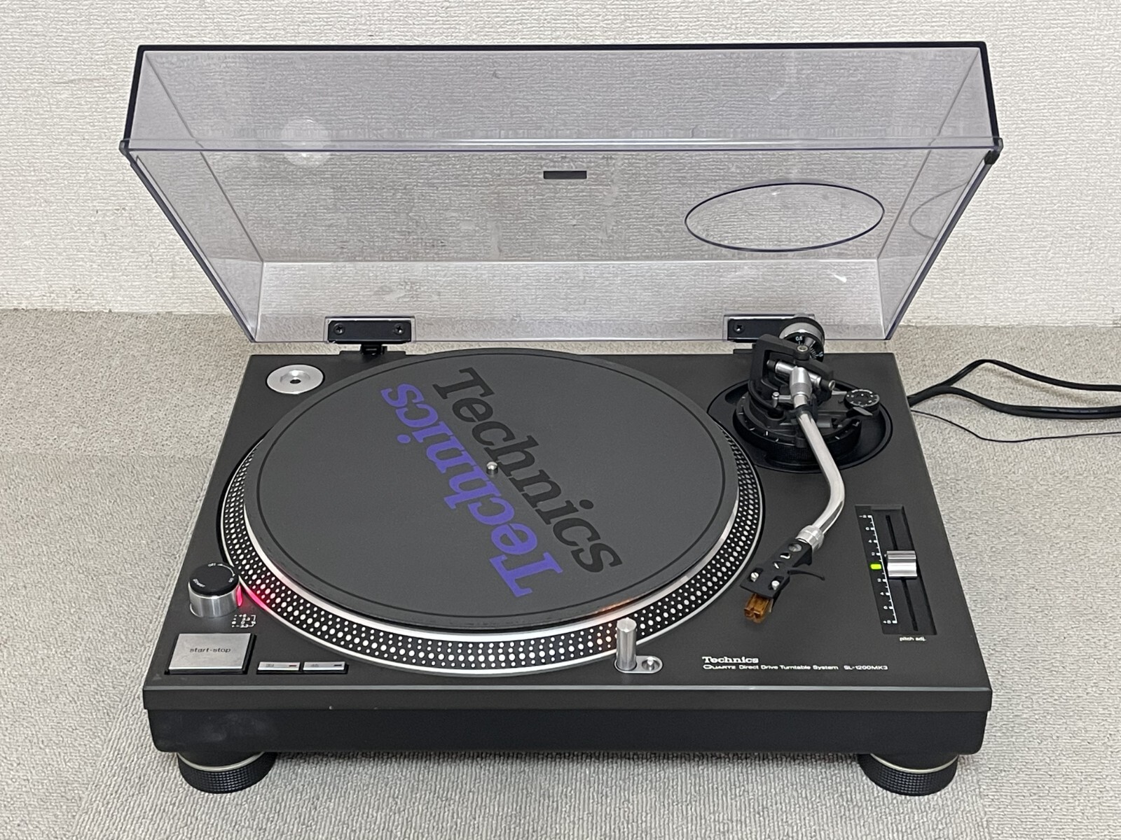 お気にいる with Black SL-1200MK3 Technics Dust DJ Drive Direct Cover DJ機材