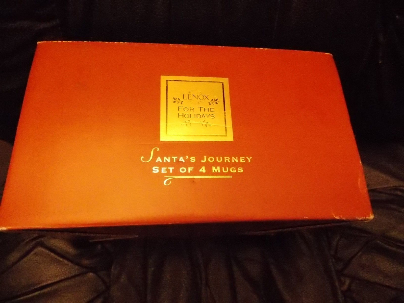 Lenox Christmas Coffee Mugs  Santas Journey Set of 4 NEW In Box