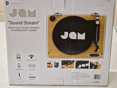 Jam Sound Stream Bluetooth Streaming Turntable model: HX-TT400WD-GB