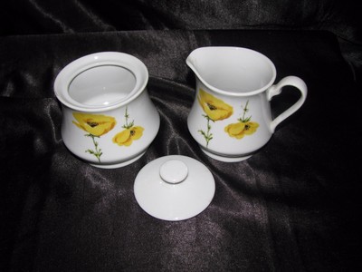 Cotillion International China Cream & Sugar Dish From Japan