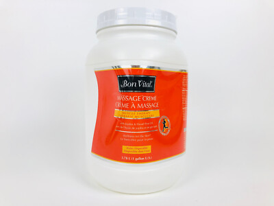 Bon Vital' Muscle Therapy Massage Creme, Jojoba & Dwarf Pine Oil, 1 gallon/3.78L