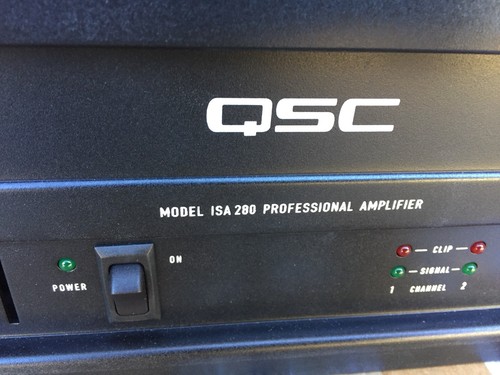 QSC ISA 280 Professional Audio Amplifier Power Amp Used