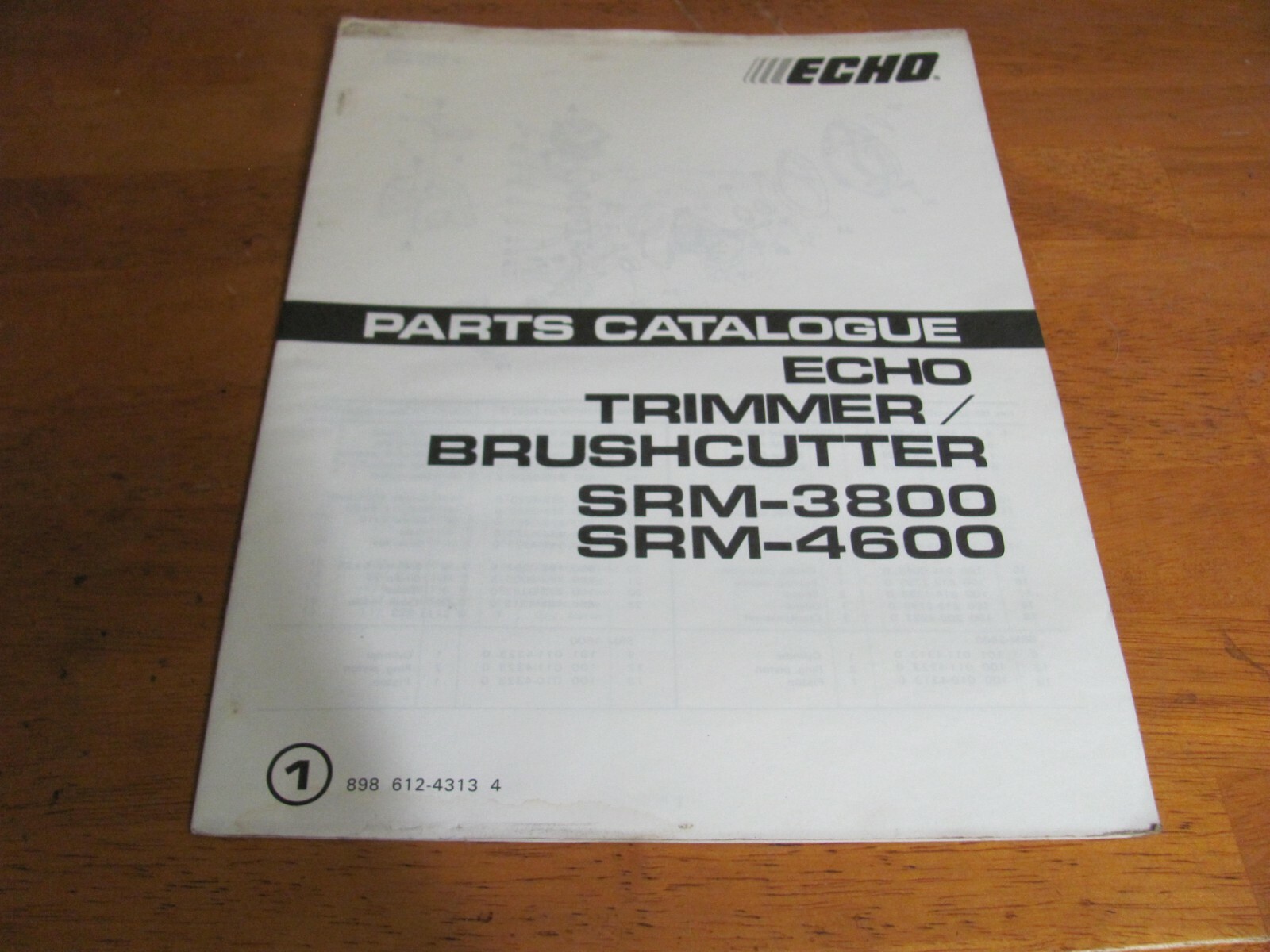 echoページ Echo Parts Catalogue 898 612-4313 4 Trimmer Brushcutter