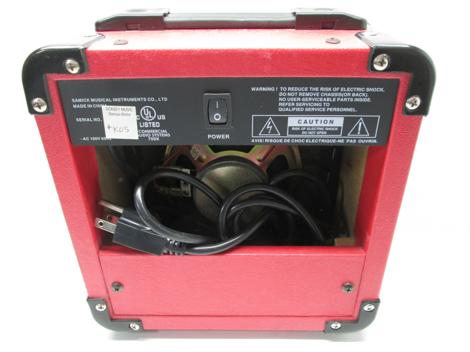 Rare KISS Paul Stanley Silvertone Warm-Up Guitar Amp Amplifier PSA-1 Red & Black