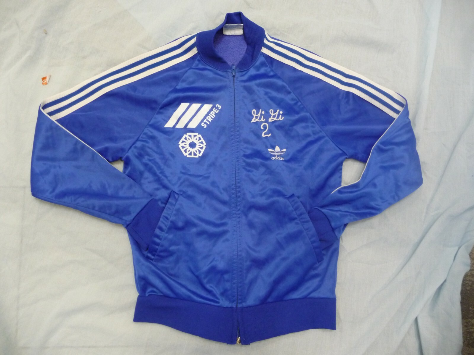80s usa製 adidas ATP keyrolan track vintage 80s ADIDAS ATP KEYROLAN BLUE THREE STRIPE ZIPPER