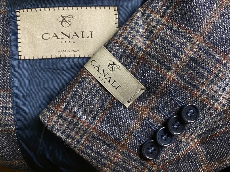 Canali CURRENT Multicolored Plaid Wool Sport Coat Jacket 42S Brand New W/ Tags