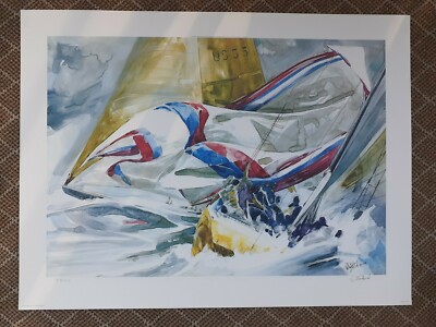 Willard Bond Signed '' 21 SECONDS AHEAD- STARS & STRIPES vs. KOOKABURA III'' 