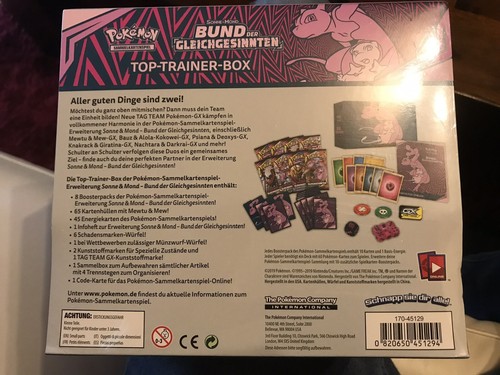 Pokemon Top-Trainer Box - Bund der Gleichgesinnten - Deutsch NEU Ungeöffnet