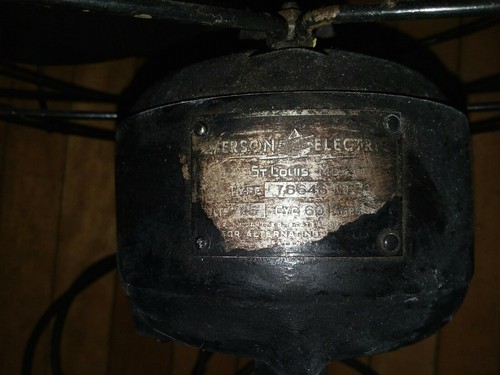 Vintage Emerson Industrial Four Blade Fan Type 78646-BC