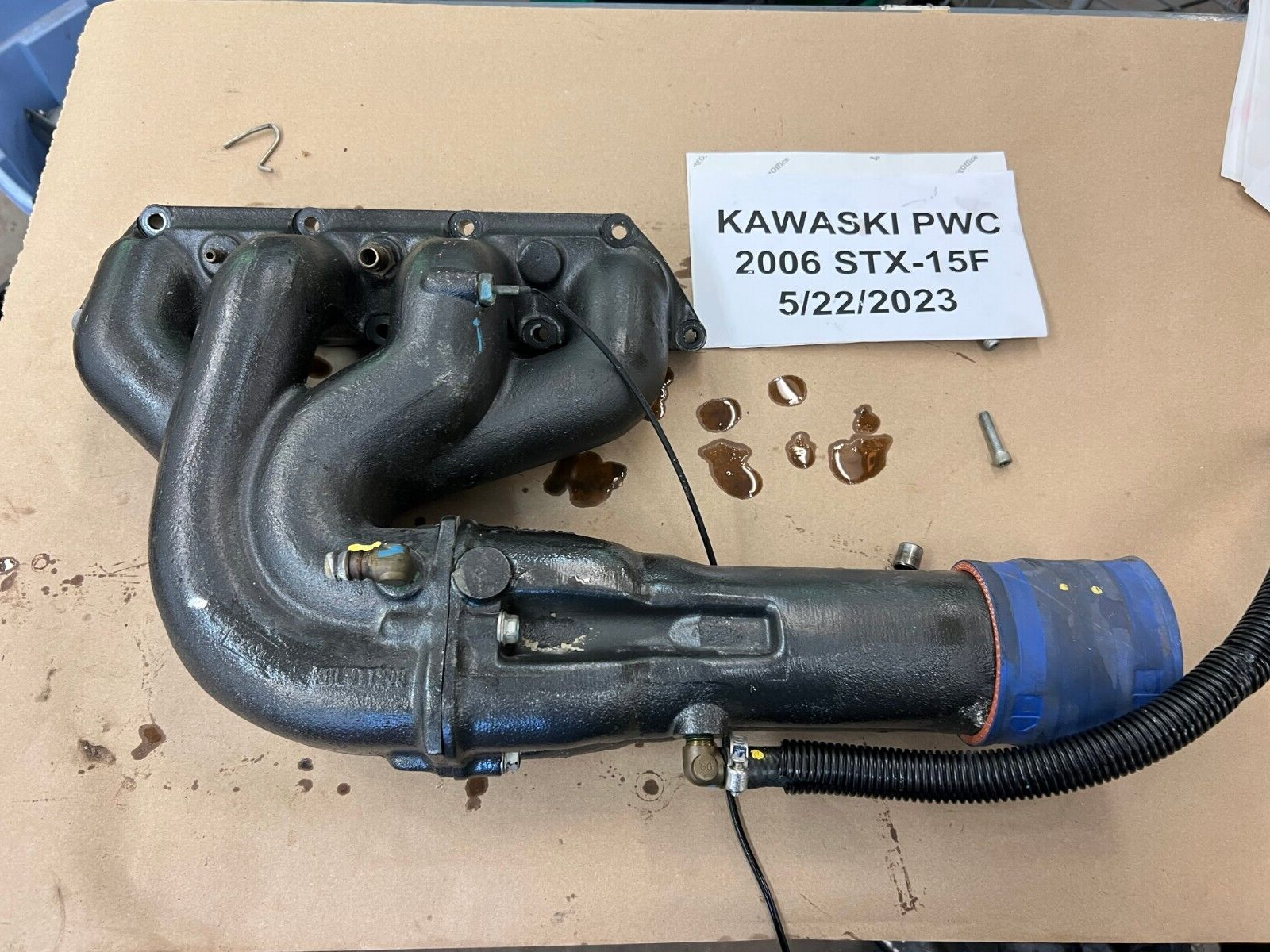 Kawasaki Jet Ski STX-15F Exhaust Manifold 59081-3741 Kawasaki Jet Ski STX-15F Exhaust Manifold 59081-3741