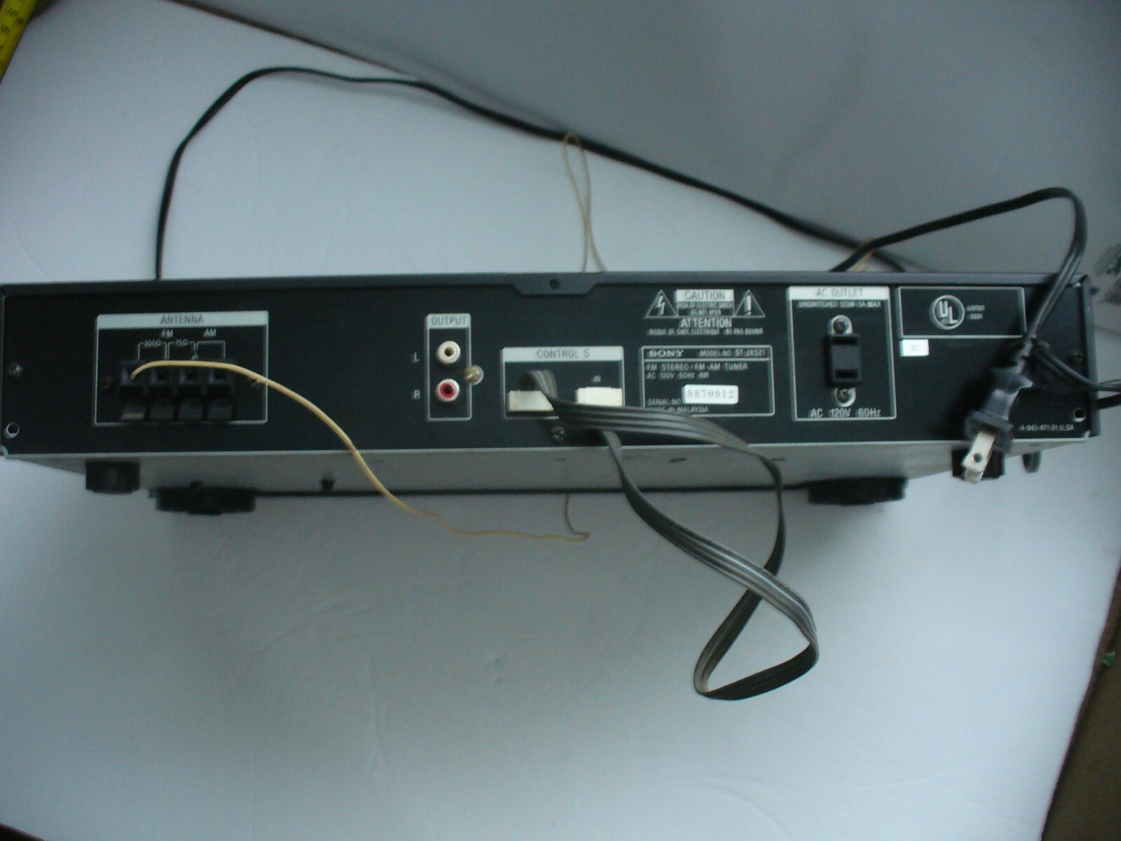 Sony ST-JX421 Quartz Lock Digital Synthesizer FM Stereo AM Tuner