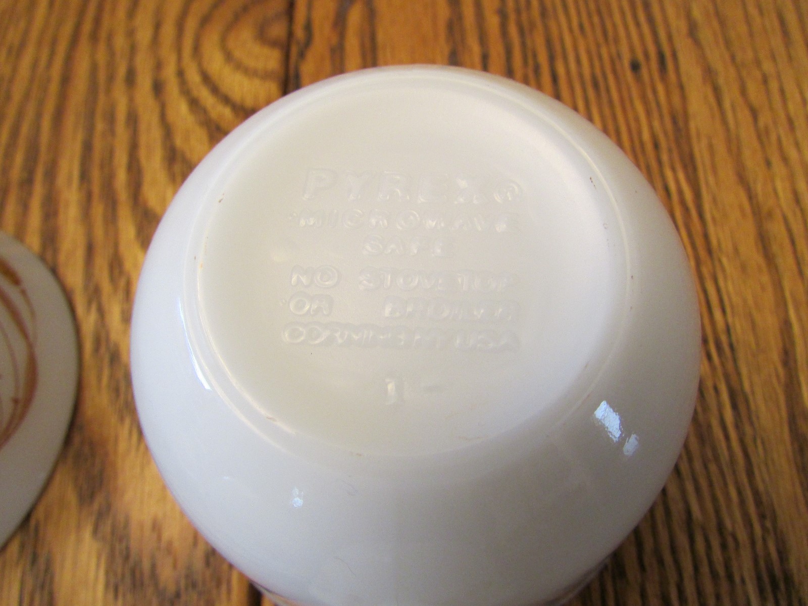 Pyrex Autumn Harvest Orange Brown Corning White Glass C Cups Vintage Original