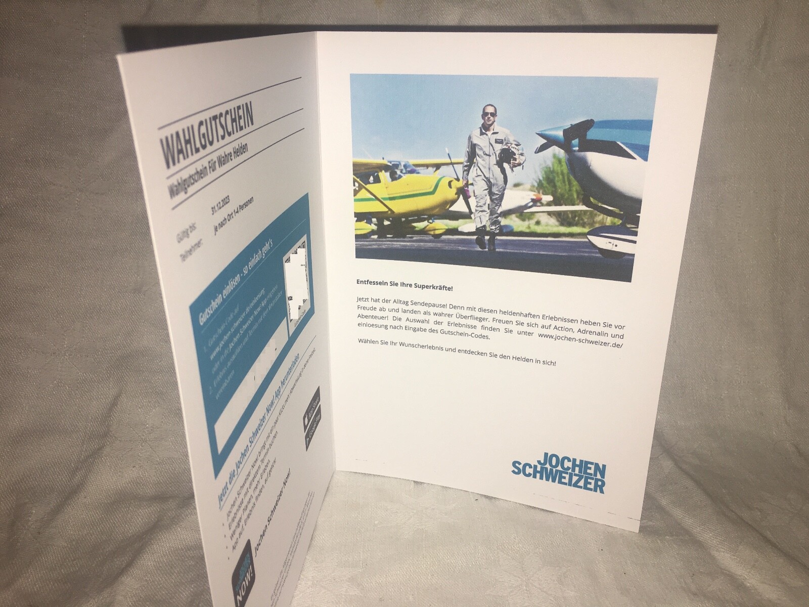🔥Jochen Schweizer Fallschirm - Tandemsprung, Ballonfahren, Kunstflug u.v.m.🔥