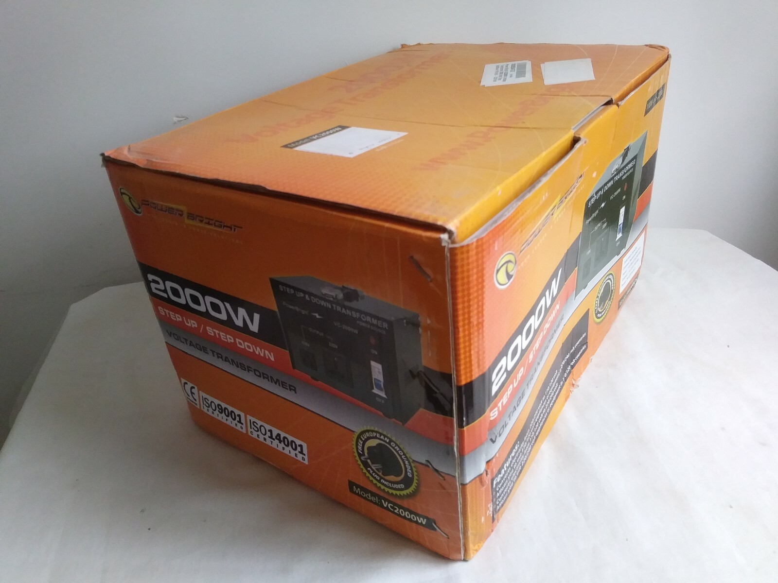 New Power Bright VC2000W Step Up / Step Down Voltage Transformer 110/120/220/240