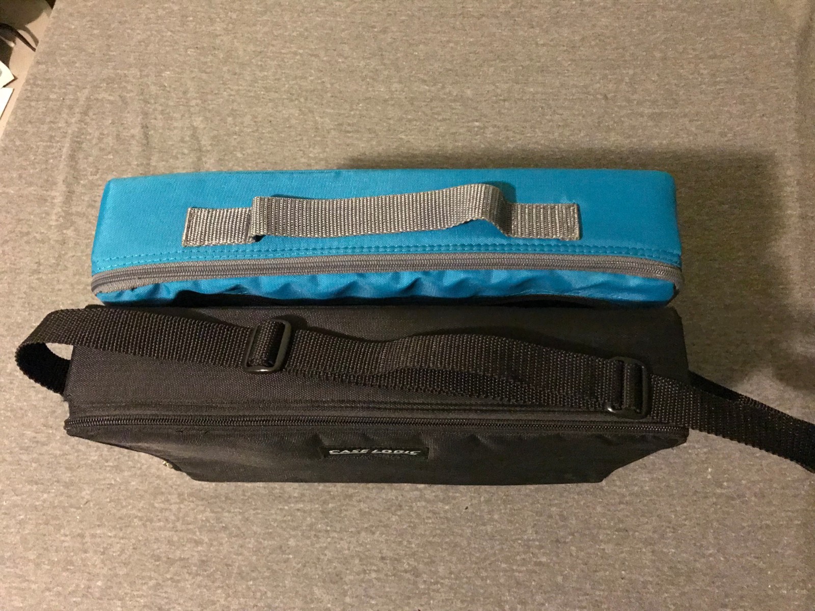 2 Official Case Logic Cassette Holder Storage Case Each Holds 30 Black Blue!