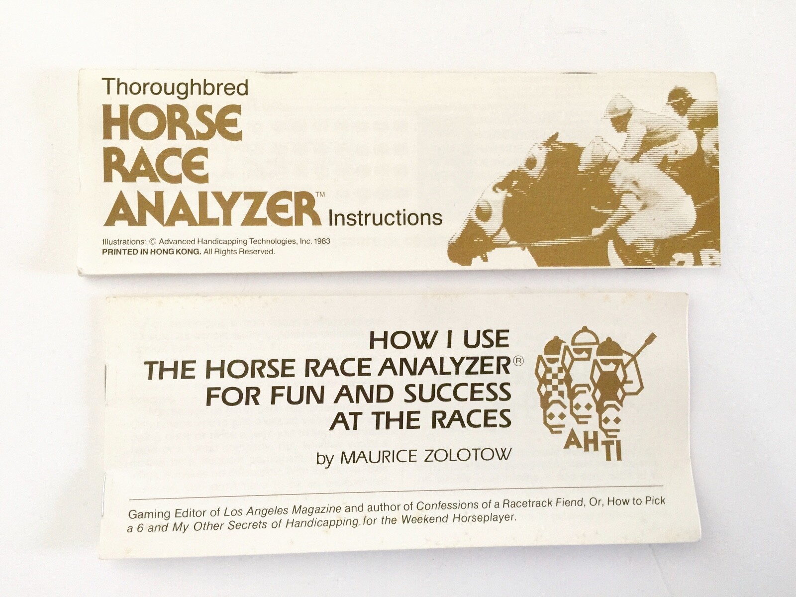 Vintage Thoroughbred HORSE RACE ANALYZER Computer #1321