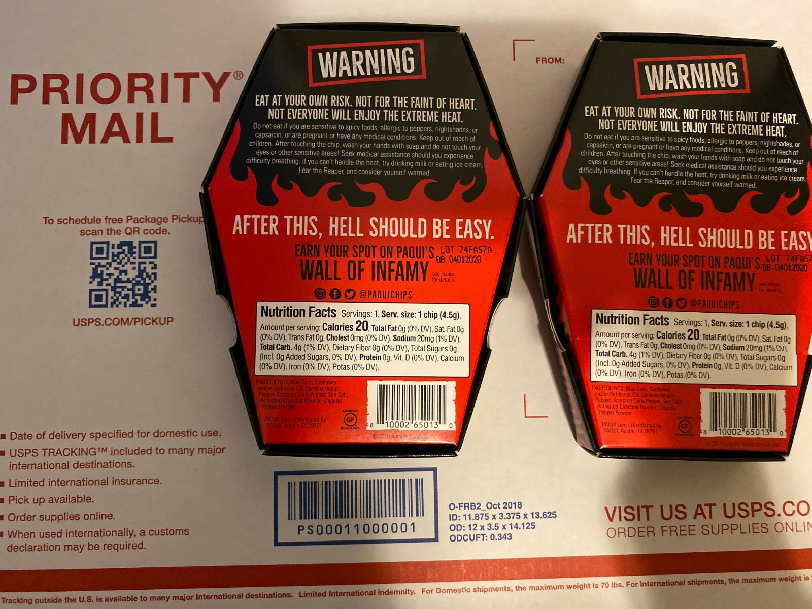 Купить Чипсы Paqui 2 Worldtest 2019 !! в интернет-магазине с Ebay с ...