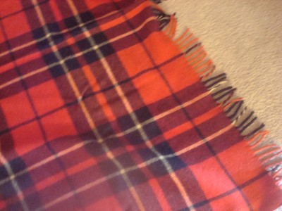 Troy Robe Wool Plaid Throw
