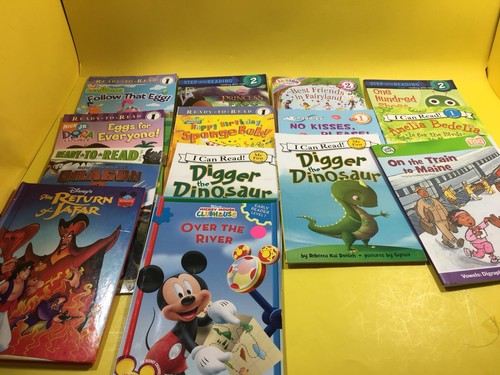 Lot Of 14 Children Books -Tag  - Step In To Reading -  I Can Read