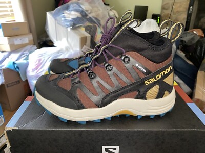 Salomon X Ultra 4 MID GTX Hiking, Chocolate Fondant Arrowwood Black Mens 6 W7