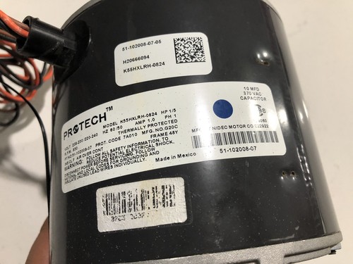 리호 ClimaTek Upgraded 1/5 HP Condenser Fan Motor Directly