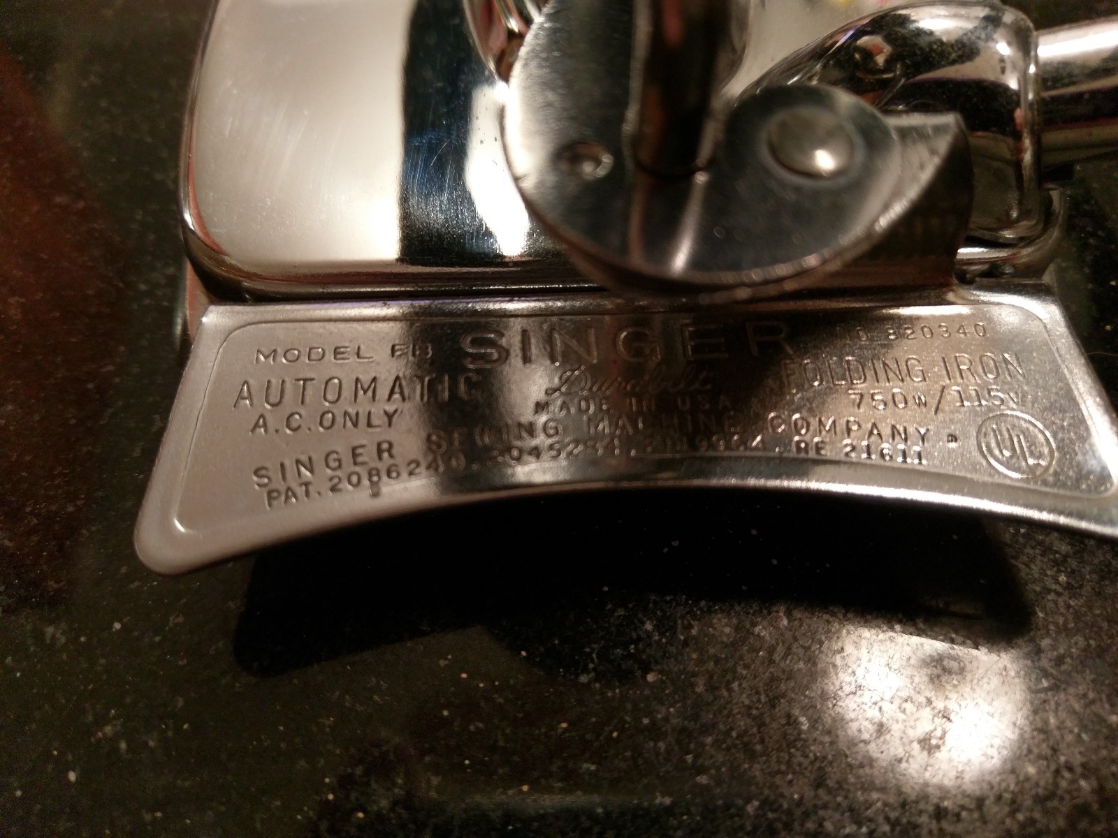 Awesome Antique Electric Traveling Clothes Iron