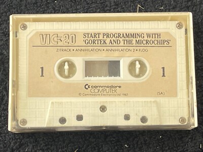#1 Gortek And The Microchips Commodore Cassette Media