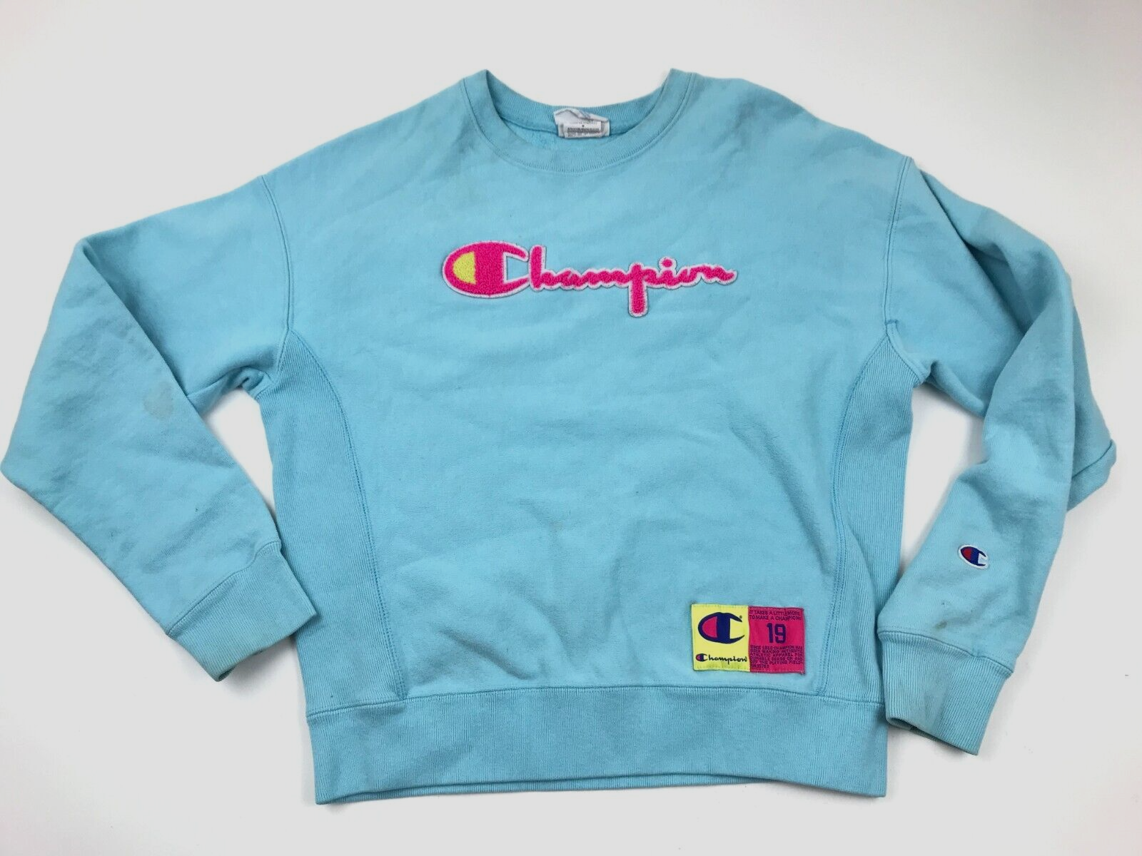 Champion sweater dark blue pink 2025