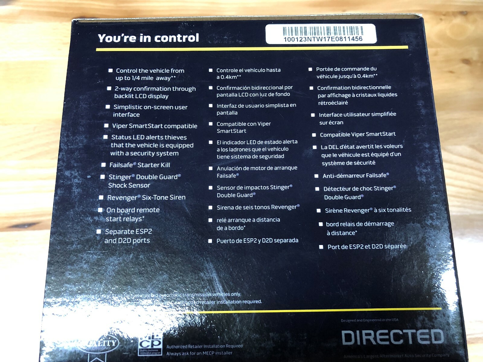 Viper Car Alarm & Remote Starter 2-Way LCD Remote 5305V - 1/4 Mile Range