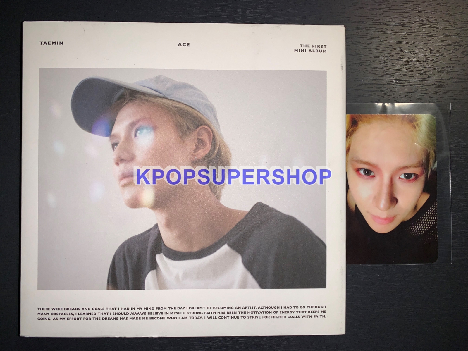 Taemin 1st Mini Album ACE White Version CD Great Photocard 1 Rare